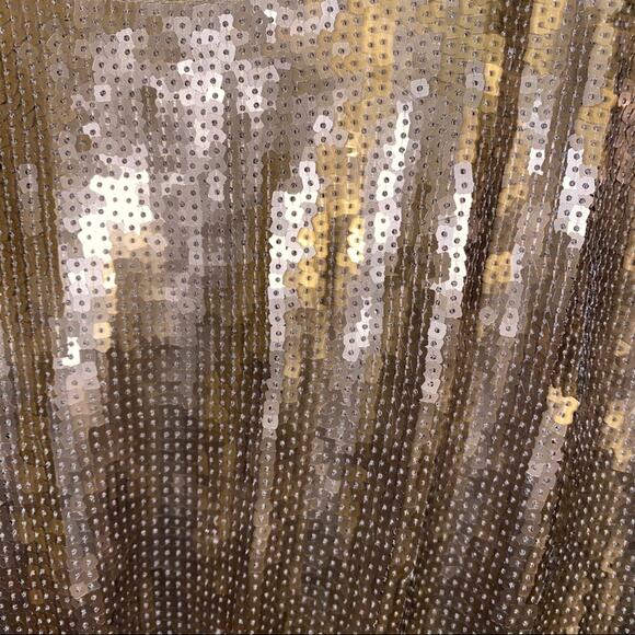 EXPRESS Gold Sequin mini party dress XS - Picture 4 of 5